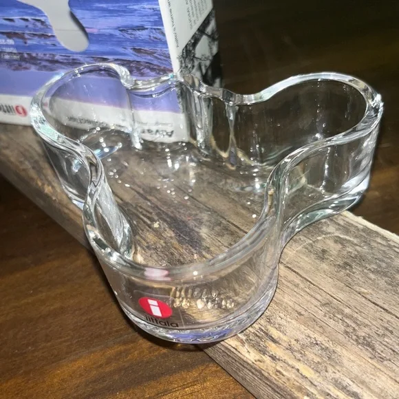 iittala Clear Malja Bowl from the Alvar Aalto Collection 98MM NIB
